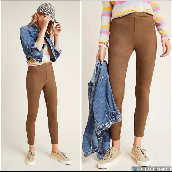 Sanctuary x Anthropologie Mona Suede Jeggings